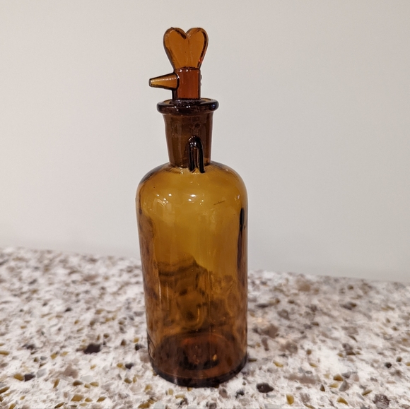 Vintage Other - Amber Glass Drip anaesthesia bottle